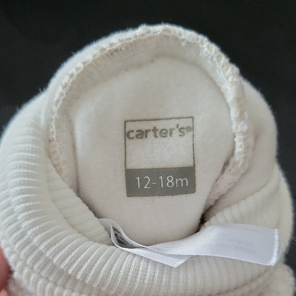 Adorable Bear Baby Booties - White - Picture 3 of 3